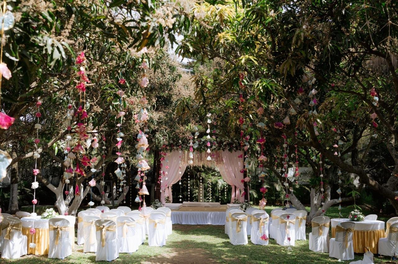 Wedding ceremony at Under The Mango Trees
